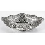 A DUTCH SILVER BON BON DISH, 1864