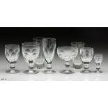 A PART SUITE OF CUT-CRYSTAL STEMWARE