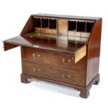 A GEORGE III MAHOGANY BUREAU