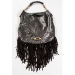 A JIMMY CHOO FRINGE TATUM SHOULDER BAG