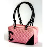 A CHANEL QUILTED CAMBON LIGNE BOWLER BAG