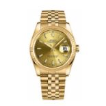 A LADY’S GOLD WRISTWATCH, ROLEX OYSTER PERPETUAL