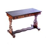 A VICTORIAN ROSEWOOD SOFA TABLE