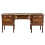 A GEORGE III MAHOGANY SIDEBOARD