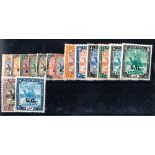 SUDAN * 1936-1946 Officials fine mint set of 15. Large part o.g. SG O32-O42. Cat £ 250