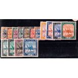 SUDAN **/* 1927-1941 Fourth Camel Postman Issue - very fine unmounted mint set of 15 plus mounted/