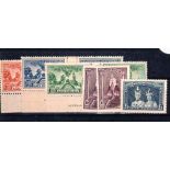 AUSTRALIA ** 1936 Centenary of South Australia set of 3 interpanneau Ash Imprint pairs, hinged in
