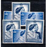 GREAT BRITAIN ** 1948 Royal Silver Wedding. Three sets of 2. Unmounted mint. SG 493, 494. Cat £ 121