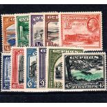 CYPRUS * 1934 King George V set of 11. Lightly mounted mint. Large part o.g. SG 133-143. Cat £ 200