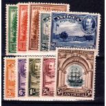 ANTIGUA * 1932 Set of 10. Very fine mint. SG 81-90. Cat £ 225