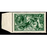 GREAT BRITAIN ** 1913 Sea Horses £1 green. Left marginal. Superb unmounted mint. Full o.g. SG 403.