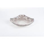 AN ELIZABETH II SILVER FRUIT DISH, POSTON PRODUCTS LIMITED, SHEFFIELD, 1958 Square with canted