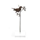 Robin Kenneth Lewis (South African 1942-1988) STARLING signed and dated '80 bronze height: 41,5cm (