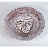 After Irma Stern ( -) PORTRAIT glazed ceramic bowl diameter: 32cm