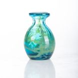 A MDINA GLASSWORKS VASE DESIGNED BY MICHAEL HARRIS, LATE 1970S With original label11cm high