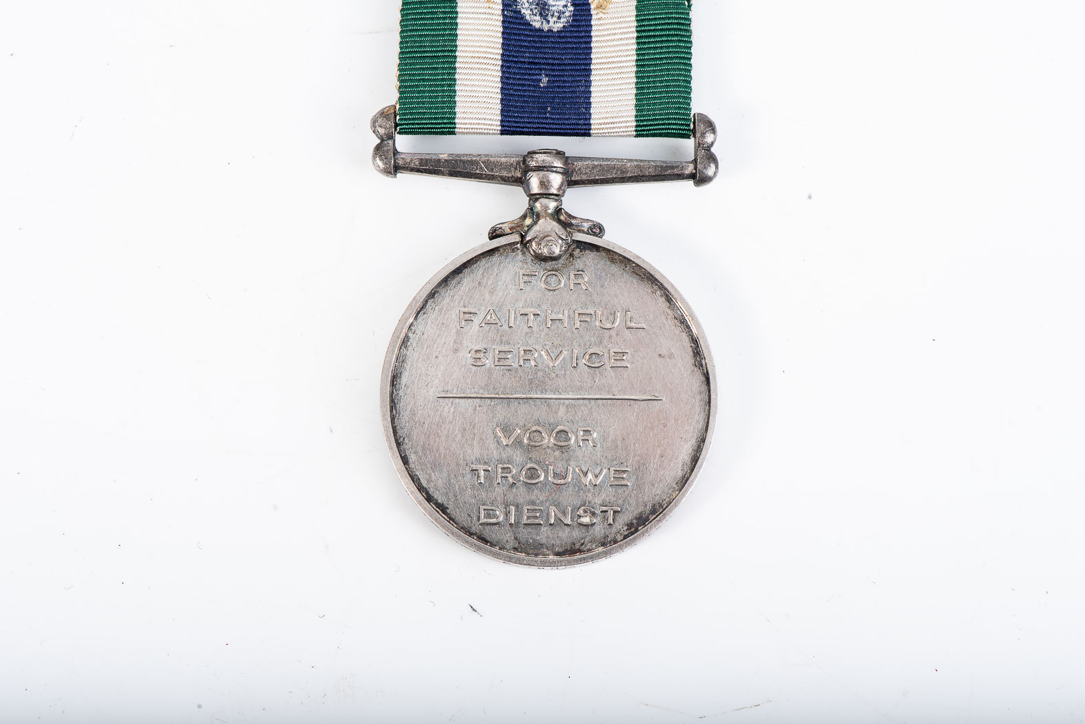 SOUTH AFRICAN FAITHFUL SERVICE PRISON MEDAL No. 2609 Warden J.J. SWART. Instituted 1965. Full size - Image 2 of 3