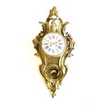 A FRENCH-STYLE GILT METAL CLOCK BUYERS ARE ADVISED THAT A SERVICE IS RECOMMENDED FOR ALL CLOCKS