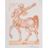 Salvador Dali (Spanish 1904-1989) CENTAUR (Inferno 25) and CEREBRUS (Inferno 6), two in the lot