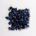 A MELEE OF LOOSE UNCOUNTED NATURAL SAPPHIRES An assortment of various shapes including round,