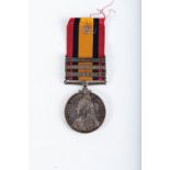 BOER WAR QUEENS SOUTH AFRICA MEDAL WITH 3 CLASPS Boer War Queens South Africa medal with three