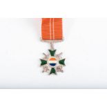 SADF HONORIS CRUX SILVER MINIATURE Silver marked. COA on reverse.