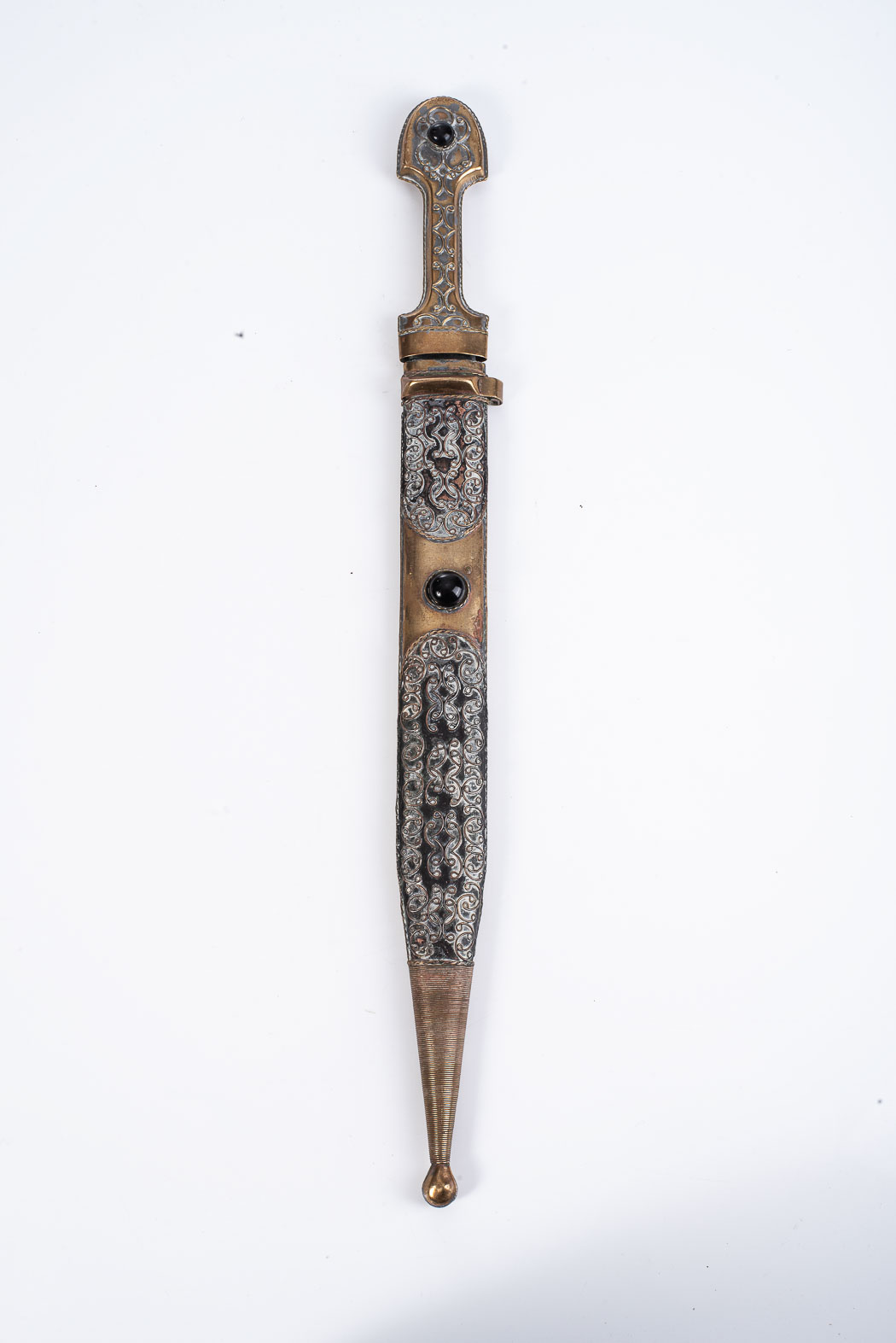 KINJAL CAUCASIAN RUSSIAN DAGGER Caucasian kinjal with scabbard (beautifully finished, nice signs