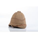 BRITISH FOREIGN SERVICE PITH HELMET AND COVER 1877 Pattern white helmet with rare khaki cover, which