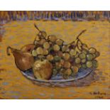 Giuseppe Bottero (Italian/South African 1911-2004) "MUSCAT GRAPE" STILL LIFE (sic) signed and