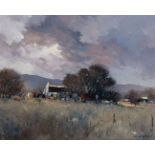 Melvin Brigg (South African 1950-) RAINCLOUDS OVER THE CEDERBERG MTS (sic) signed, indistinctly