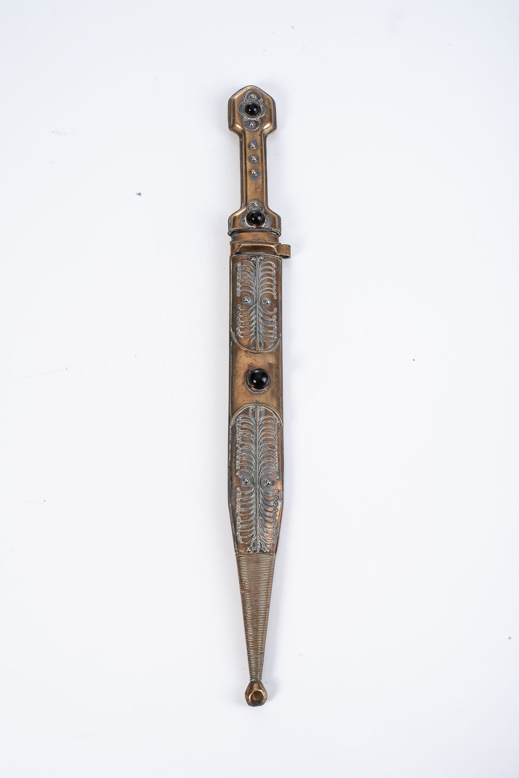 KINJAL CAUCASIAN RUSSIAN DAGGER Caucasian kinjal with scabbard (beautifully finished, nice signs