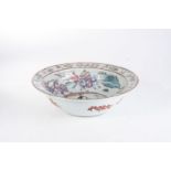 A CHINESE FAMILLE ROSE ‘MAIDEN AND ORCHID’ BASIN, REPUBLIC PERIOD 1912 – 1949 Painted to the