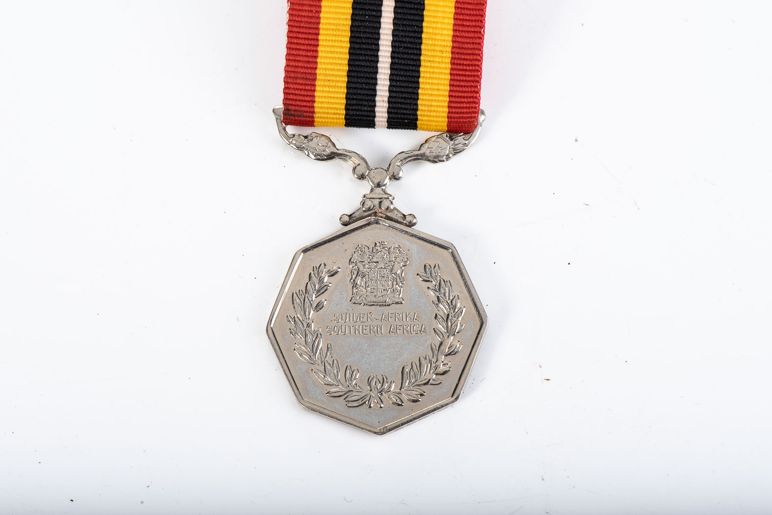 SADF SOUTHERN AFRICA MEDAL Full size. Number etched 55519 on rim. COA on reverse. - Image 2 of 3