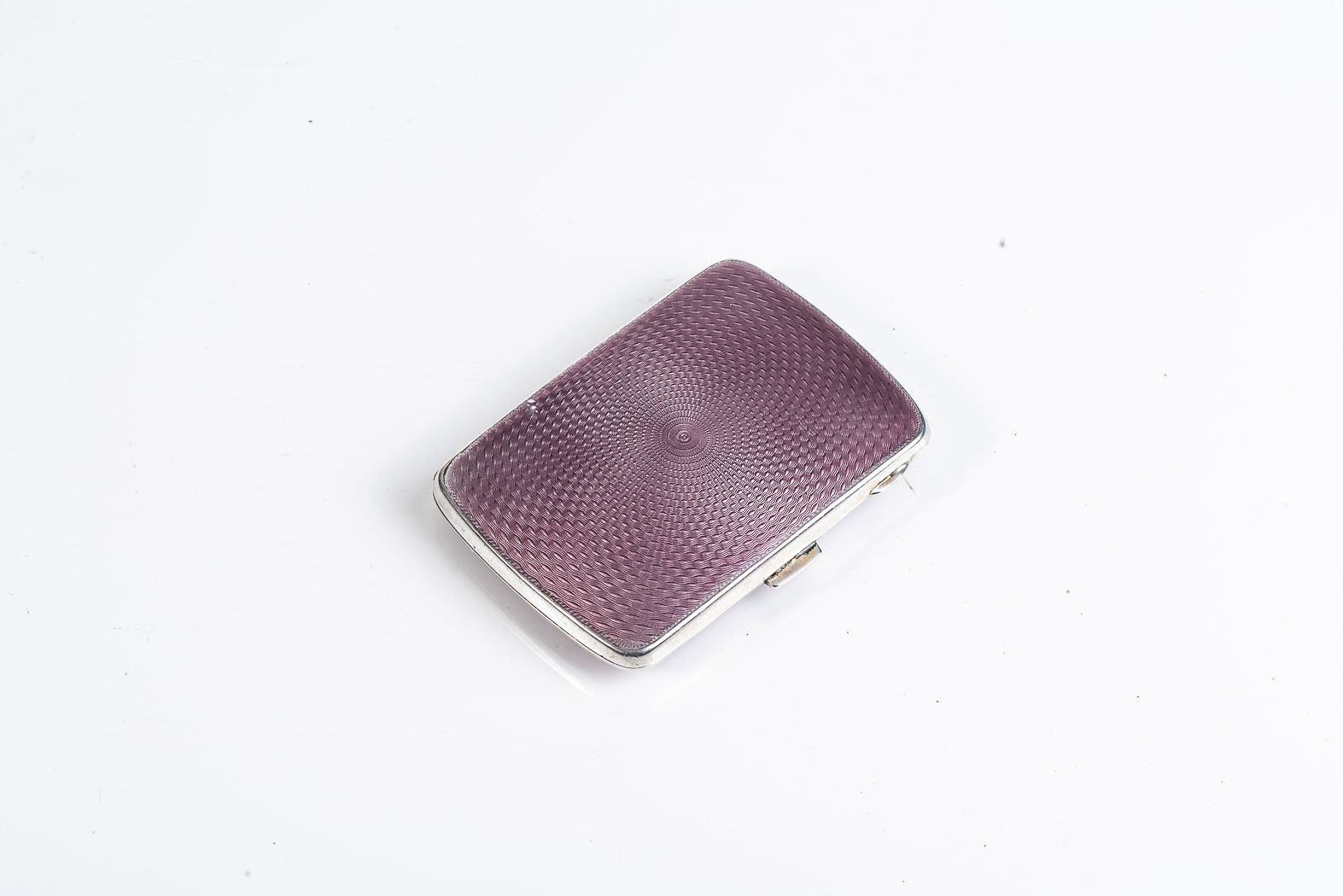 A SILVER AND ENAMELLED CIGARETTE CASE JOSEPH GLOSTER LIMITED, BIRMINGHAM, 1920 Rectangular, hinged