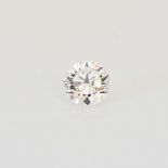 AN UNMOUNTED DIAMOND The certified 0,50 carat round brilliant cut diamond colour E clarity VS2