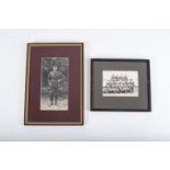 WWI FRAMED ORIGINAL PERIOD PHOTOGRAPH, two in the lot Rare photo of Group of South African