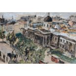Maud Frances Eyston Sumner (South African 1902-1985) TRAFALGAR SQUARE signed ink and watercolour