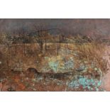 Rina Stutzer (South African 1976-) SETTLING THE SELF IN UNSETTLEMENT VII & VIII (DIPTYCH) copper