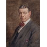 Henry Wright Kerr (British 1857-1936) PORTRAIT OF A MAN signed and inscribed R.S.A watercolour on