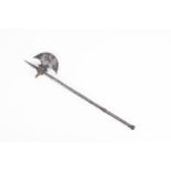 INDIAN TABAR AXE A all-steel Indian weapon known as a Tabar. There is a Indian elephant mounted on