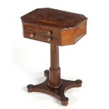 A WILLIAM IV MAHOGANY WORK TABLE