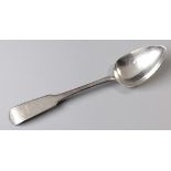 A GEORGE III SILVER FIDDLE PATTERN SERVING SPOON, WILLIAM AND PATRICK CUNNINGHAM, EDINBURGH, 1812