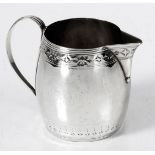 A GEORGE lll SILVER CREAMER, LONDON, 1792