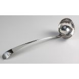 A GEORGE III SILVER SOUP LADLE, FRANCIS HOWDEN, EDINBURGH, 1806