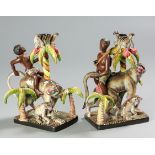 A PAIR OF ARDMORE FIGURAL CANDLEHOLDERS, 2010