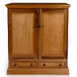 A CAPE YELLOWWOOD AND STINKWOOD CABINET, MODERN