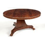 A WILLIAM IV ROSEWOOD TABLE