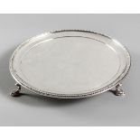 A GEORGE III SILVER CARD TRAY, JOSEPH JACKSON, DUBLIN, 1788