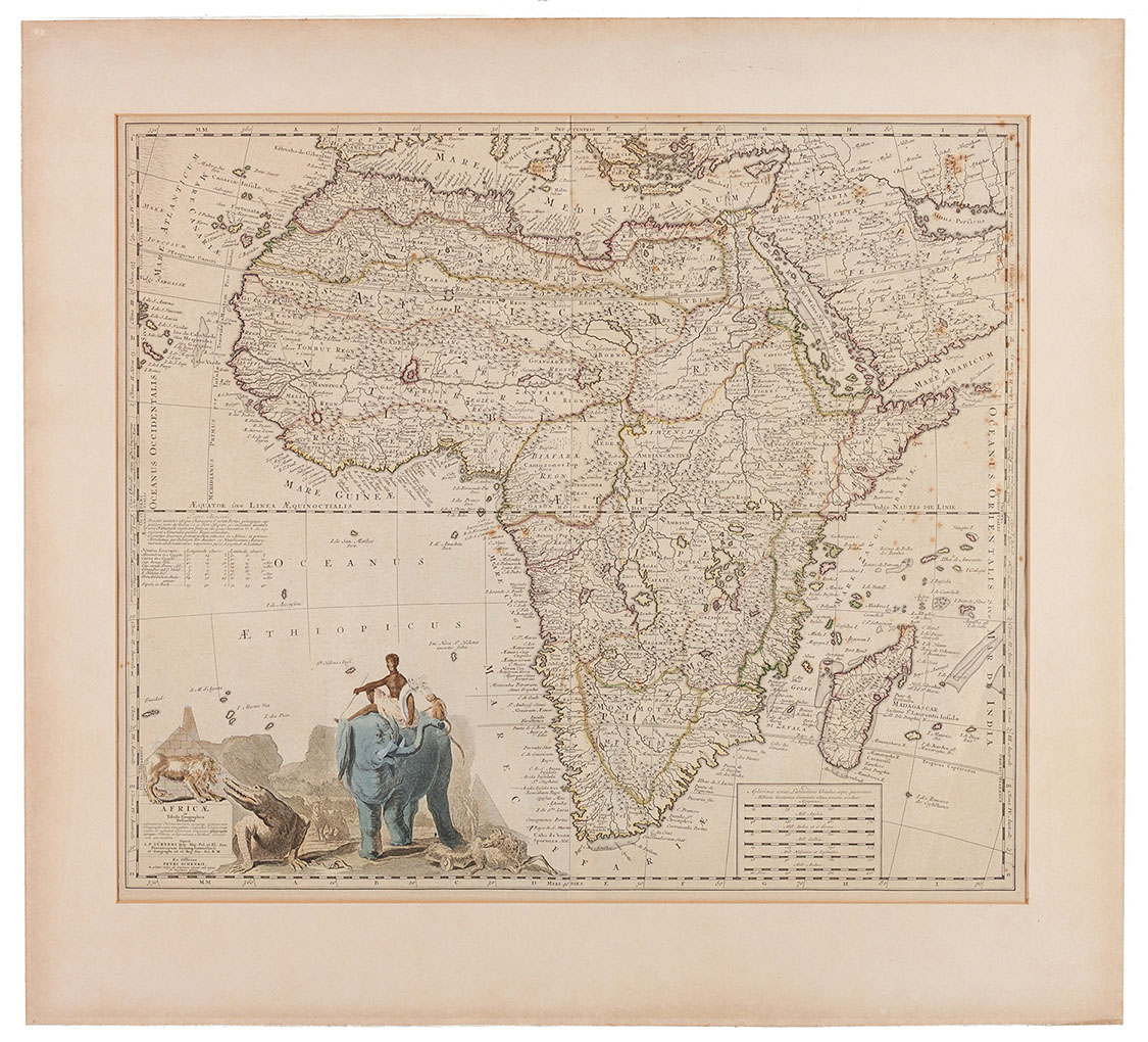 AFRICAE IN TABULA GEOGRAPHICA DELINEATIO