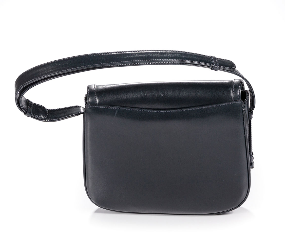 A VINTAGE LEATHER GUCCI SHOULDER BAG - Image 3 of 4