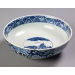 A CHINESE BLUE AND WHITE 'CARP' BOWL, QING DYNASTY, 19TH CENTURY